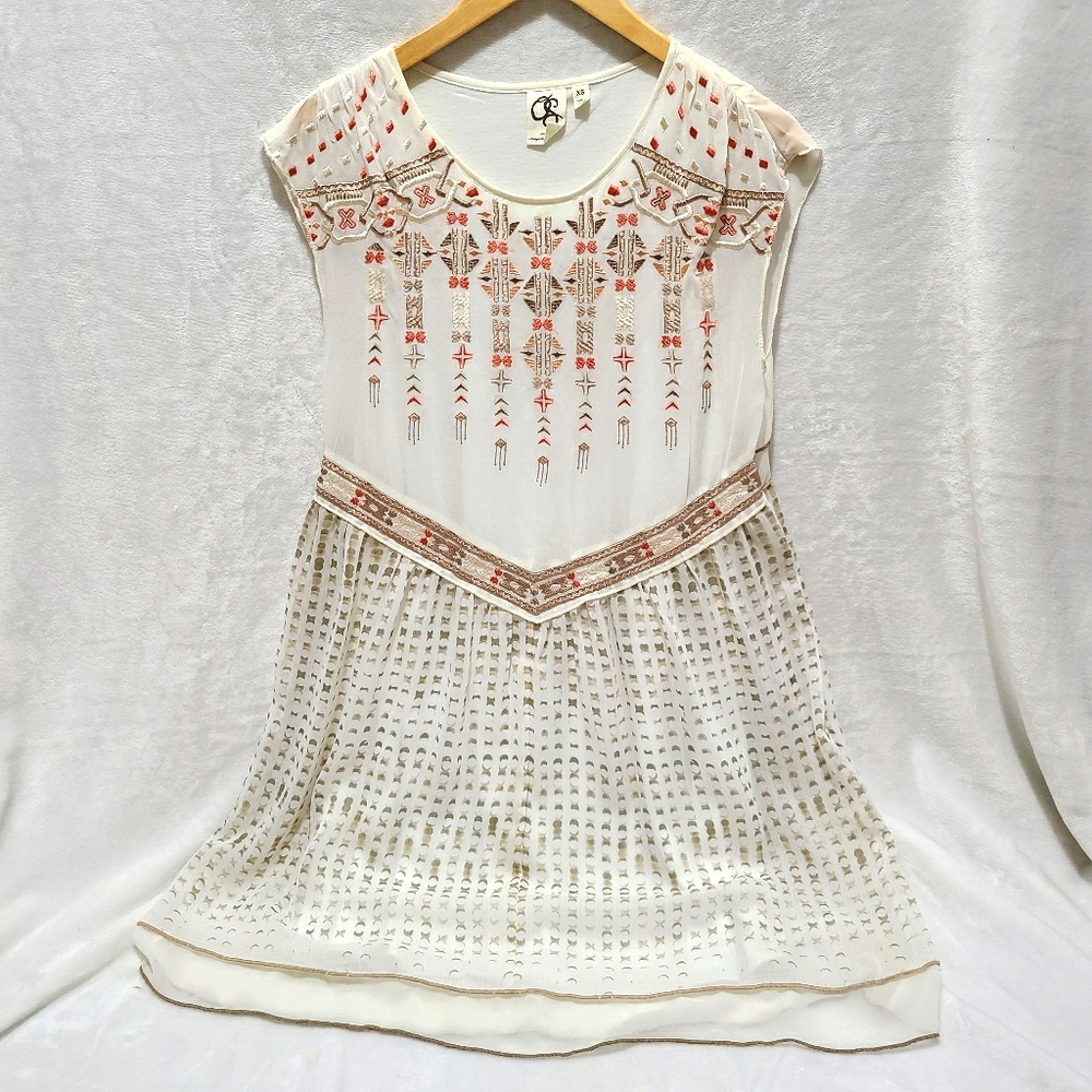 Anthropologie One September Embroidered Calliope